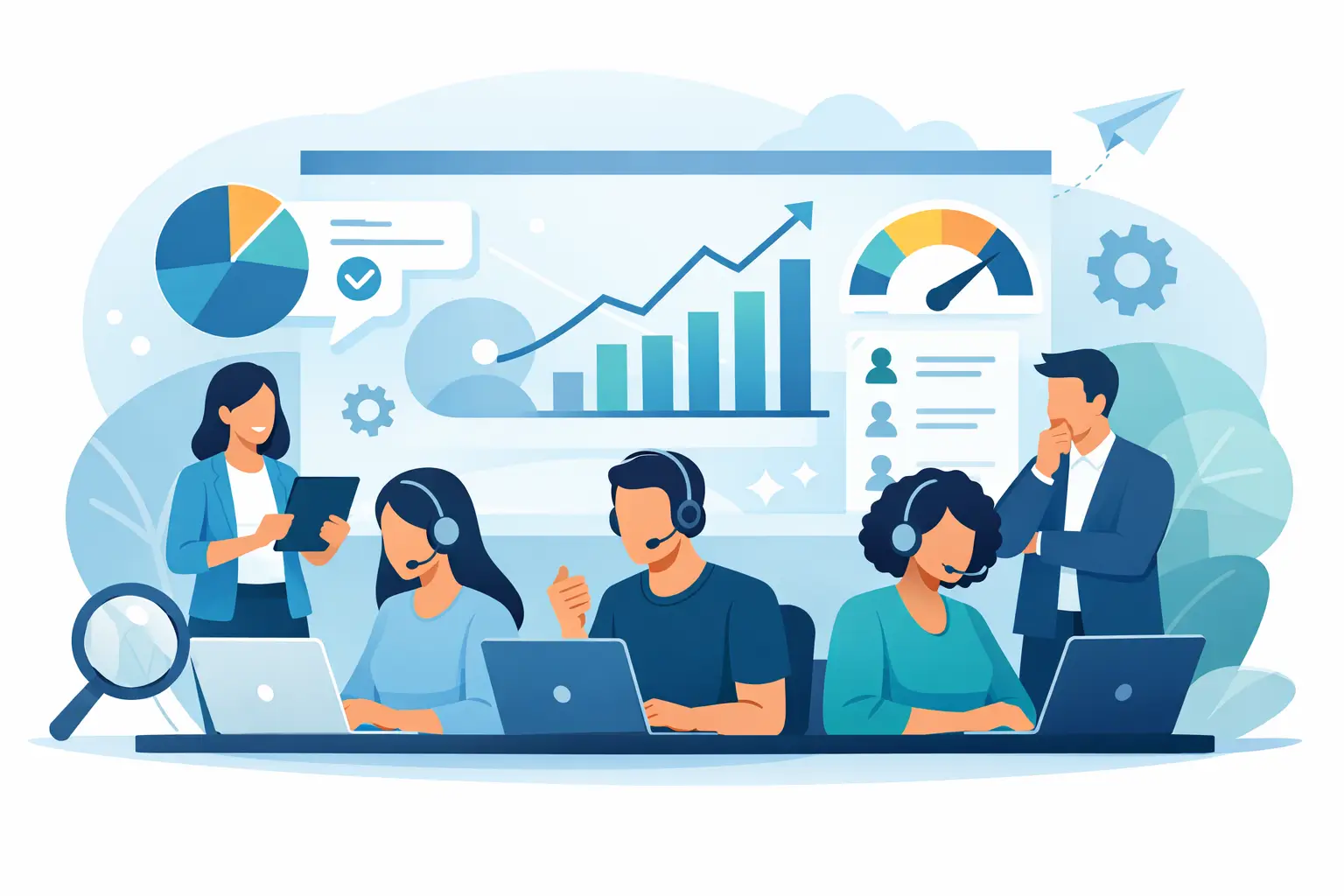 Como acompanhar performance da equipe de atendimento