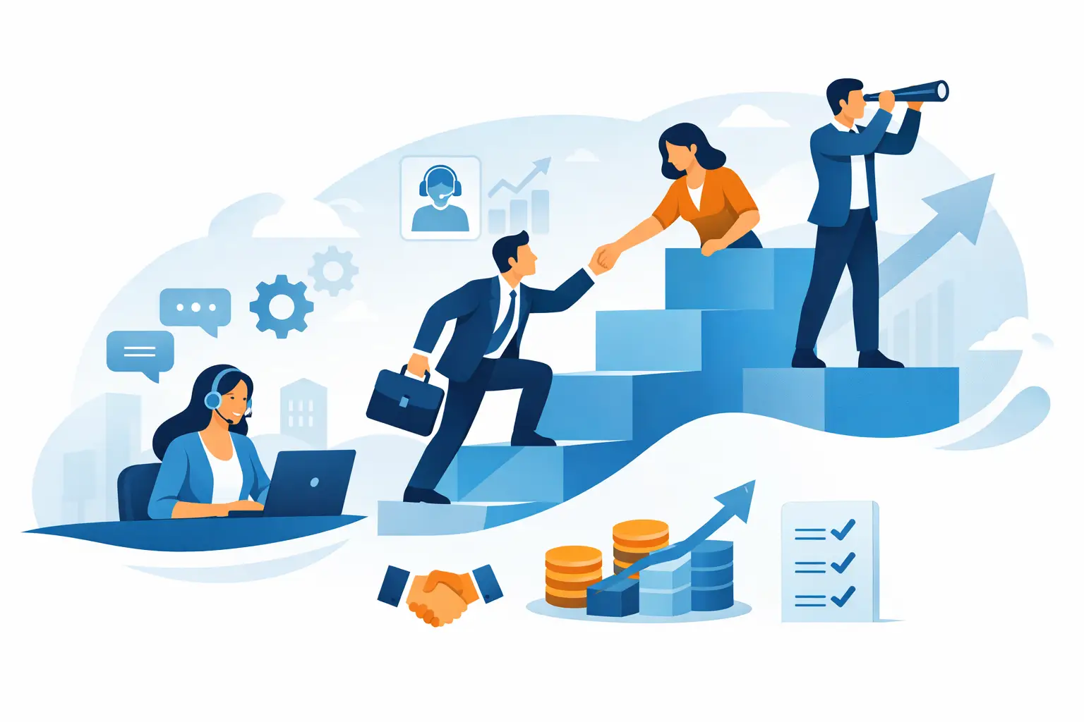 Como escalar atendimento comercial sem perder vendas