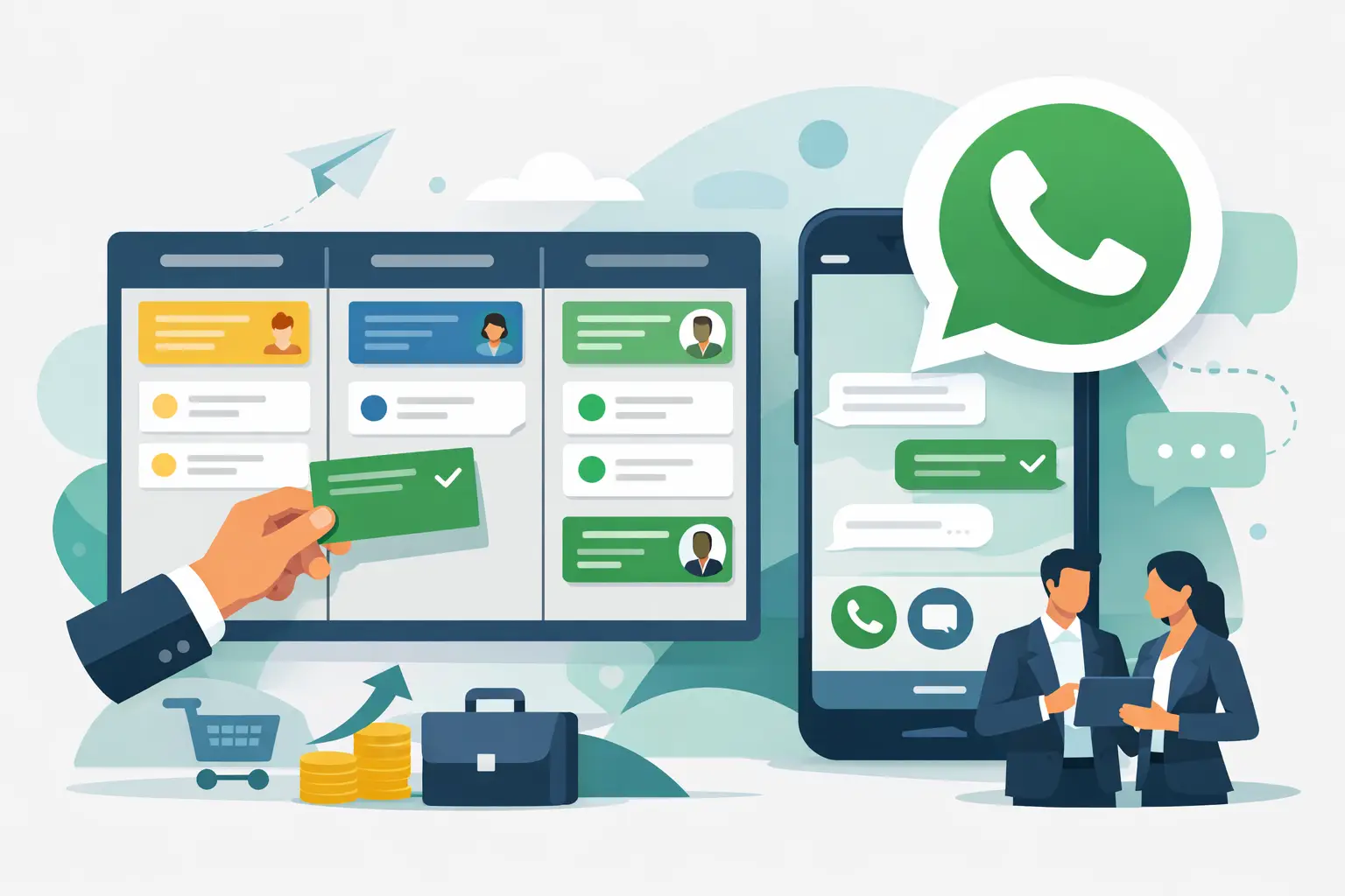 Kanban de vendas no WhatsApp na prática