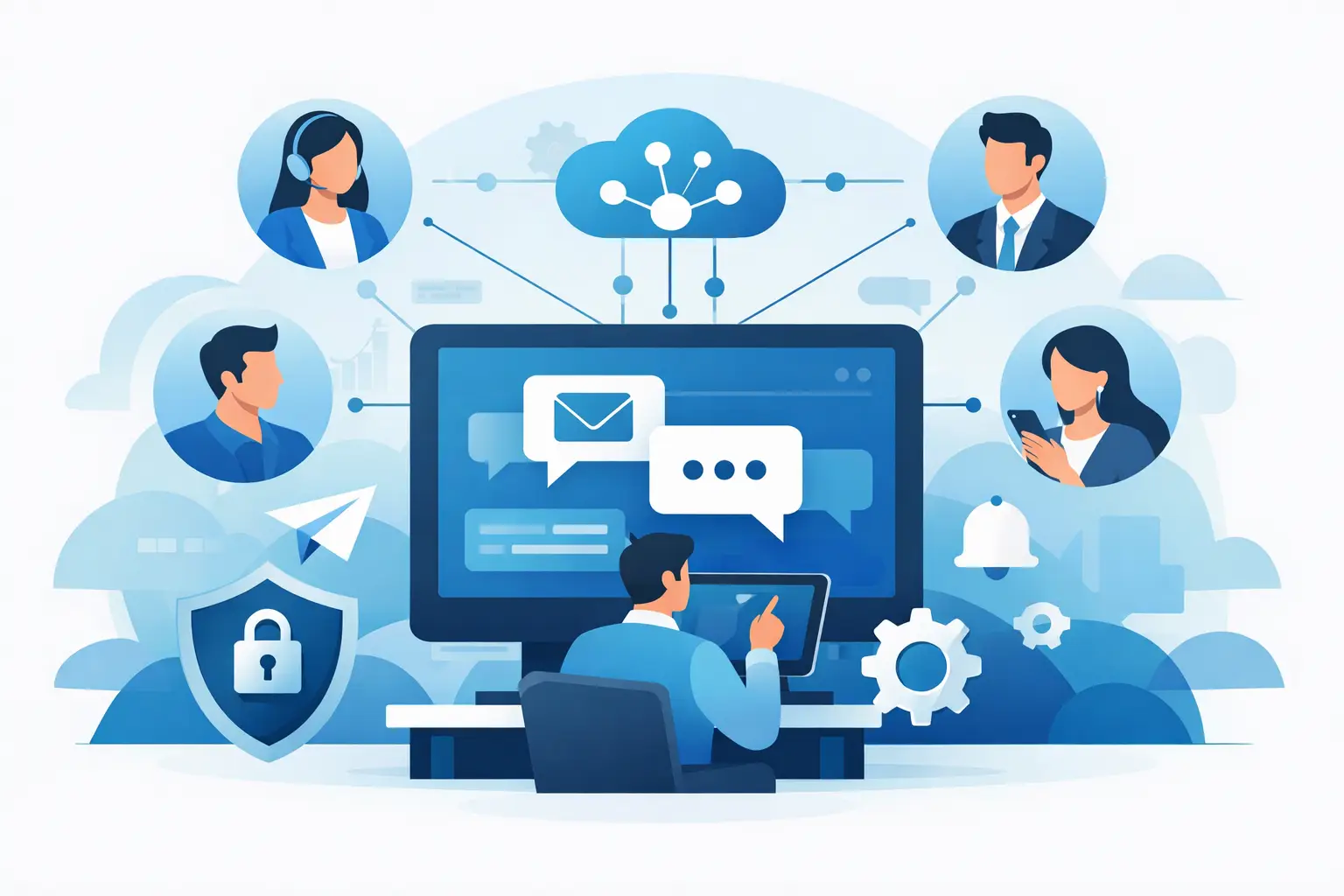 Como centralizar mensagens da empresa com controle