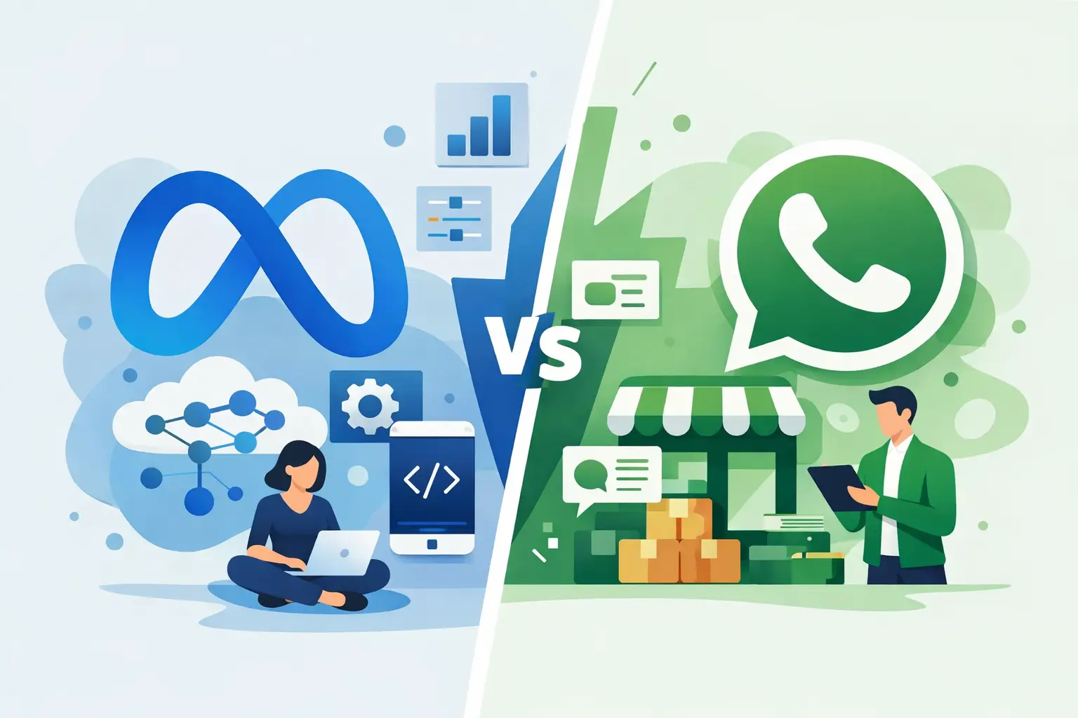 Meta API vs WhatsApp Business: qual escolher?