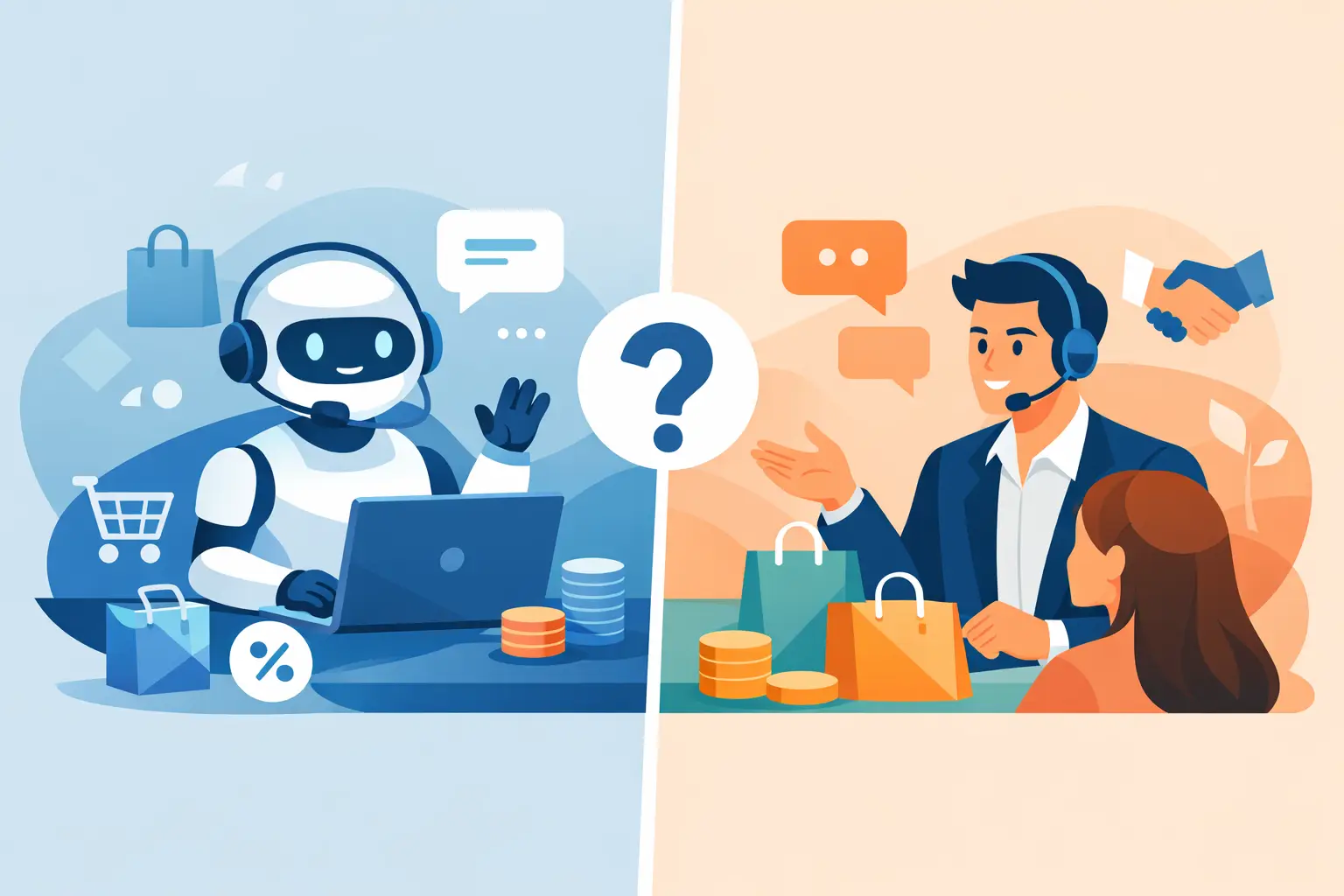 Chatbot ou atendimento humano: qual vende mais?