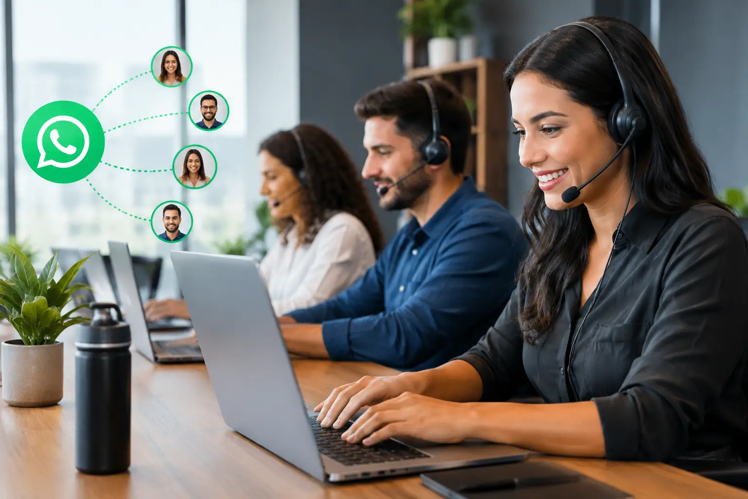 CRM para WhatsApp com múltiplos atendentes